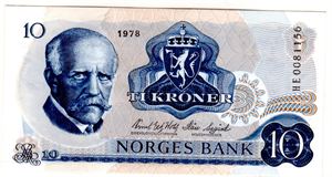 10 kroner 1978 HE erstatning Kv.0