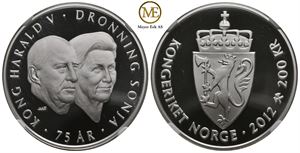 200 kroner 2012. Jubileum. PF 70 Ultra Cameo