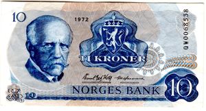 10 kroner 1972 QW erstatning Kv.1