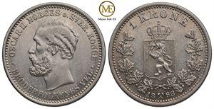 1 krone 1898 Oscar II. Kv.01