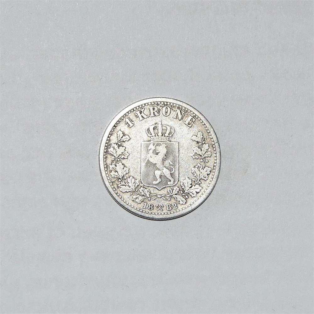 Norge 1 krone 1882 kv. 1-