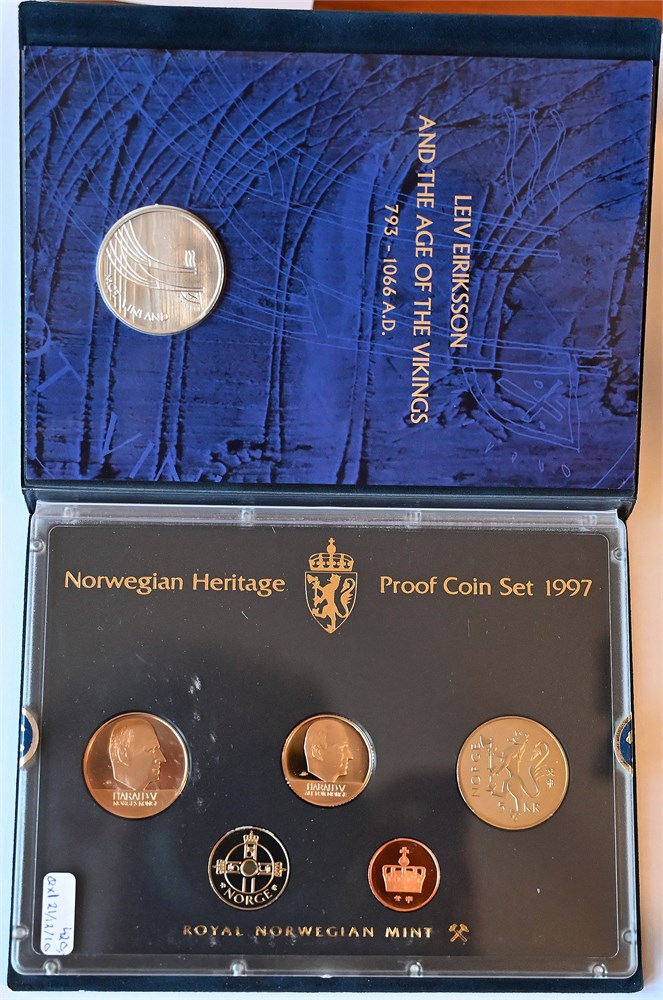 Harald V Eksportsett 1997 kv. Proof