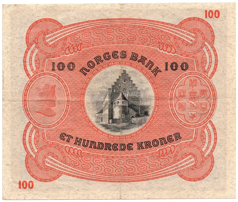 100 kroner 1939 B.3313057. Kv.1/1+