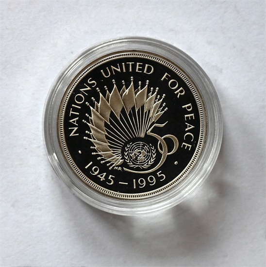 England 2 pounds 1995 Piedfort utgave kv. Proof