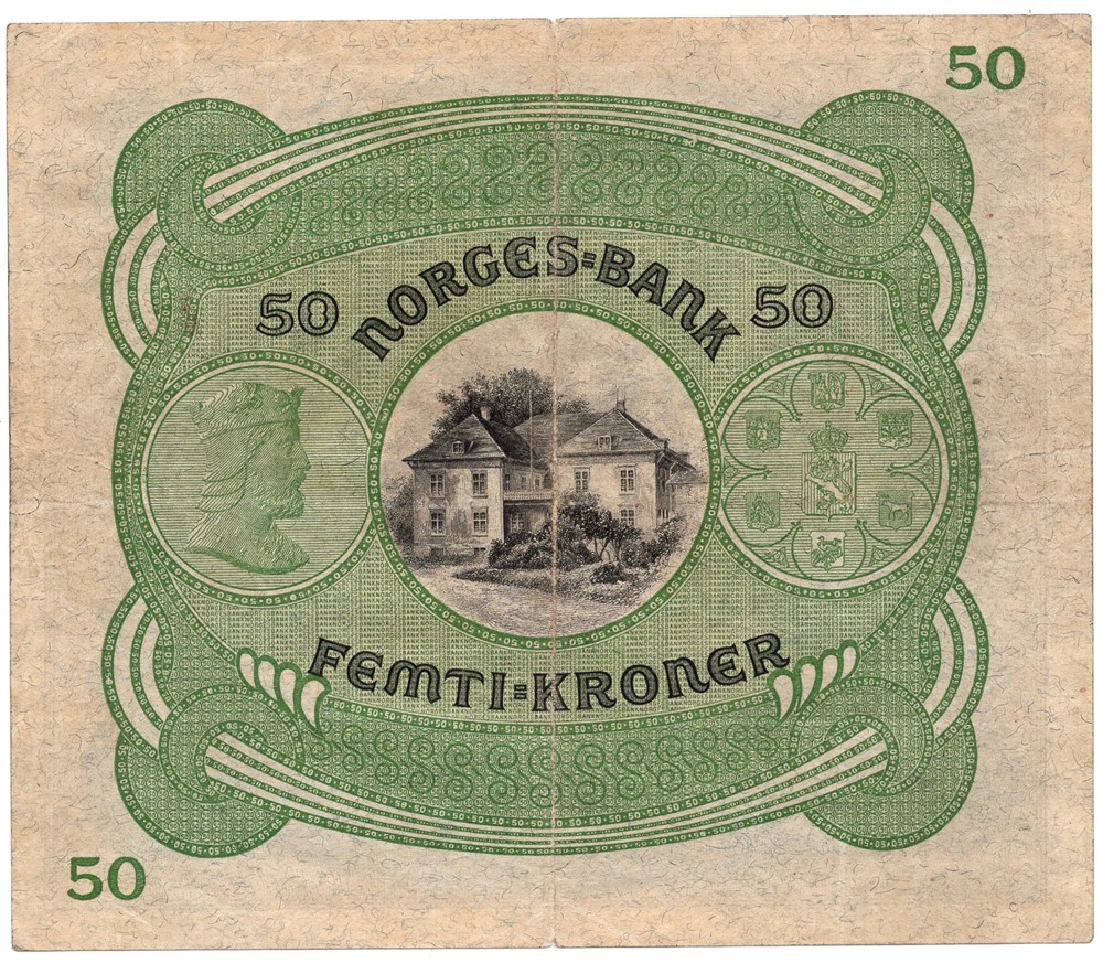 50 kroner 1942 C.3383598. Kv.1/1+