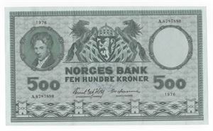 500 kroner 1976 A