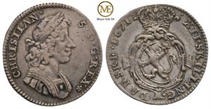 1/8 speciedaler 1671 Christian V. Kv.1/1+