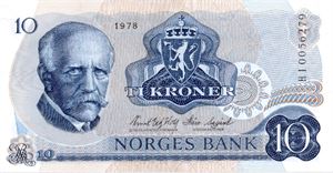 10 kroner 1978 HI erstatning ex. Skanfil 5.10.18