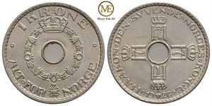 1 krone 1926 Haakon VII. Kv.0