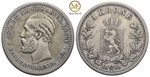 1 krone 1888 Oscar II. Kv.1