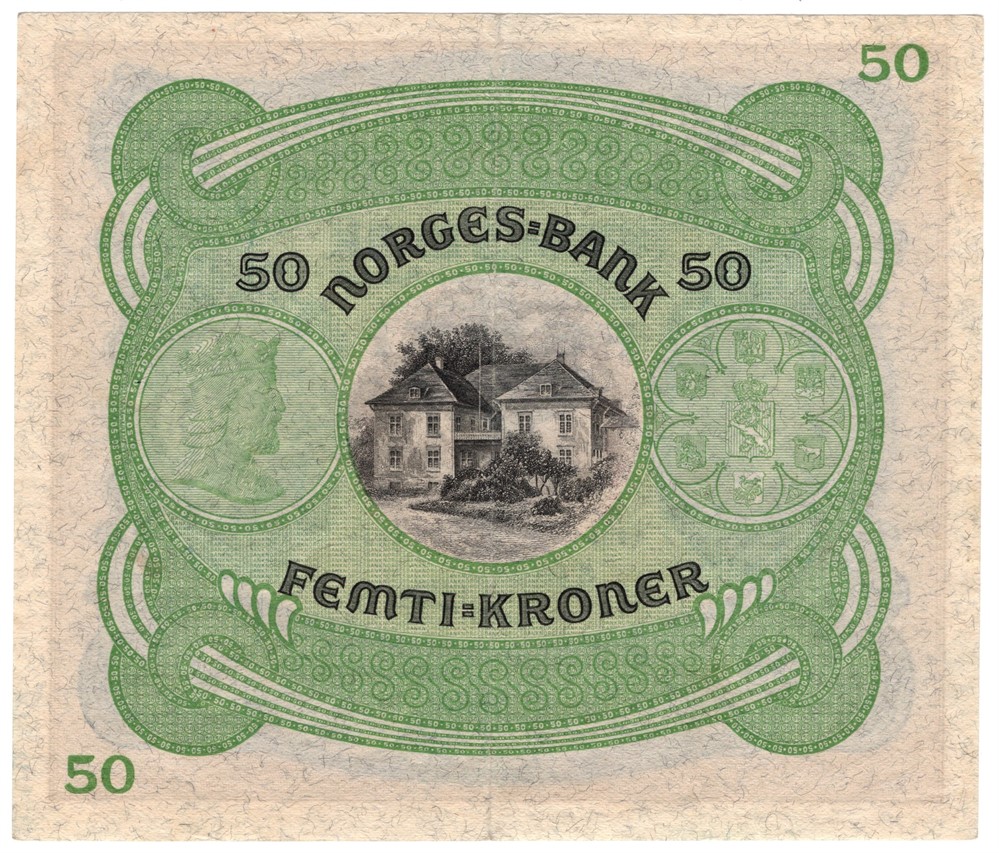 50 kroner 1940 B. Kv.01