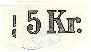 5 kroner 1970 Pp Store Norske Spitsbergen i serie. Kv.0