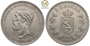 2 kroner 1894 Oscar II. Kv.0
