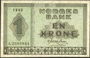 1 kr 1940A kv. God 1-