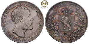 1/2 speciedaler 1873 Oscar II. Kv.0/01