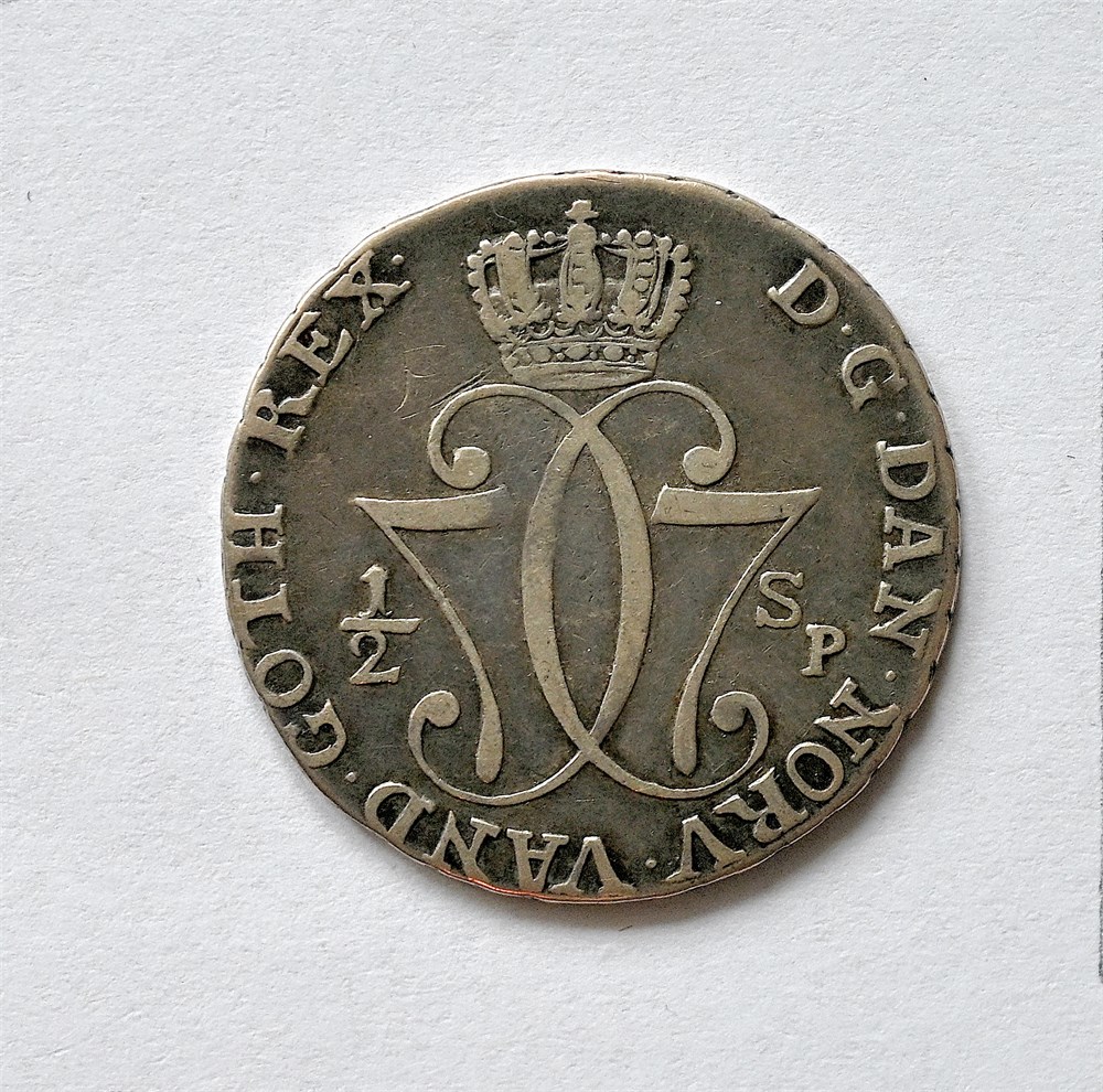 Norge 1/2 speciedaler 1776 kv. 1/1+