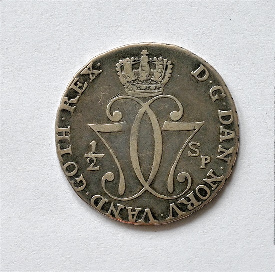 Norge 1/2 speciedaler 1776 kv. 1/1+