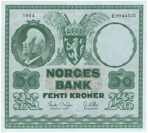 50 kroner 1961 E.9944535. Kv.01