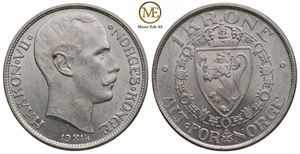 1 krone 1914 Haakon VII. Kv.0