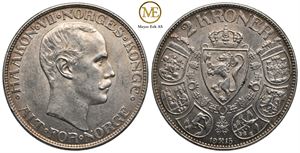 2 kroner 1915 Haakon VII. Kv.0/01