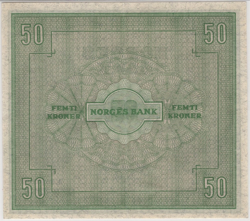 50 kroner 1945 A.6637126. Kv.01
