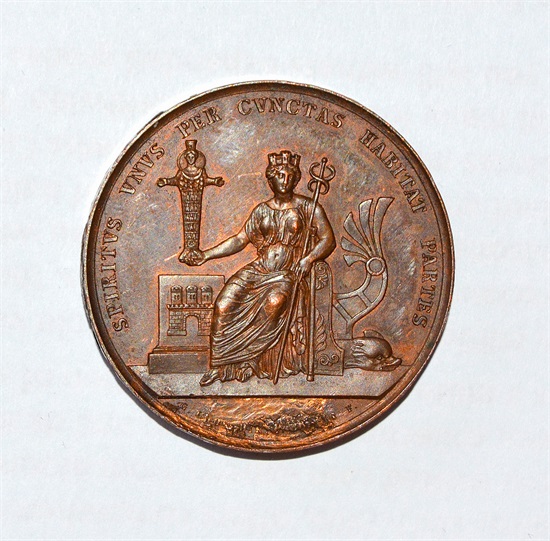 Hamburg 1898 bronse 41 mm, 47,6 g kv. 01