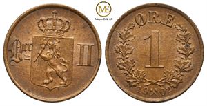 1 øre 1902 Oscar II. Kv.0