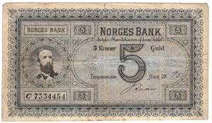 5 kroner 1895 C.7334454. Kv.1-