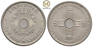 1 krone 1937 Haakon VII. Kv.0/01