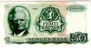 50 kroner 1966 X erstatning Kv.01