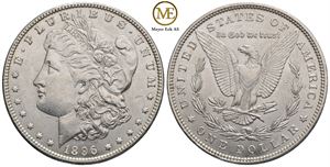 Morgan dollar 1896. Kv.01