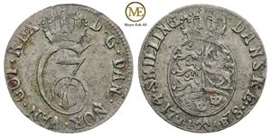 4 skilling 1778 Christian VII. Kv.1/1+