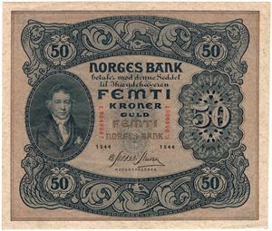 50 kroner 1944 C.9549867. Kv.1+/01