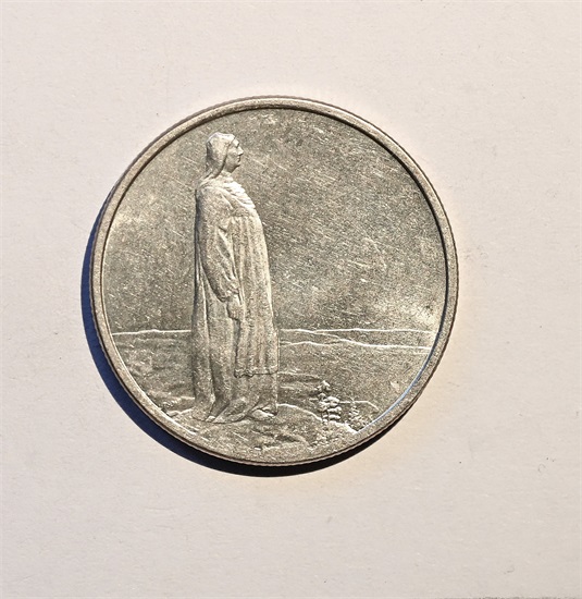 Norge 2 kroner 1914 kv. 0/01