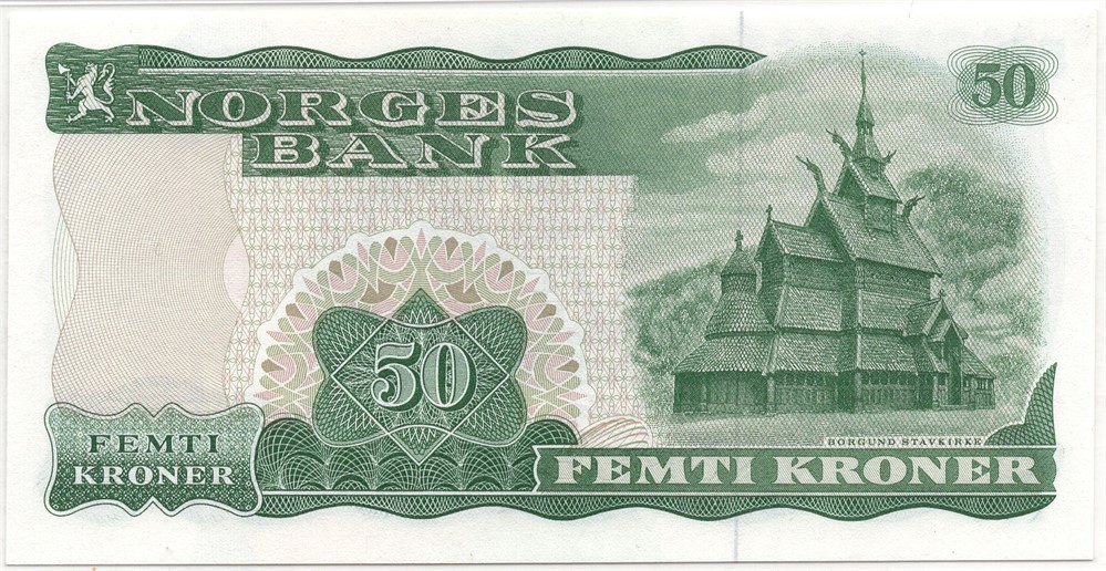 50 kroner 1977 Z.0266139 erstatningsseddel. Kv.0