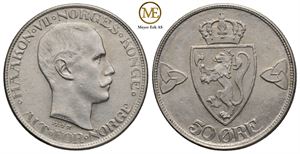 50 øre 1919 Haakon VII. Kv.0