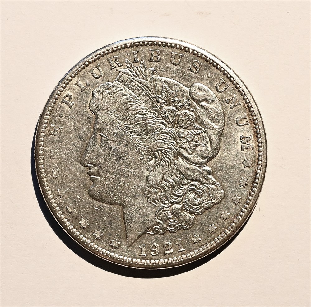 USA Morgan dollar 1921 S kv. 1+/01