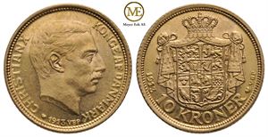 10 kroner 1913 Christian V. Kv.0/01