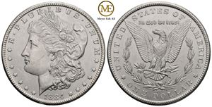 Morgan dollar 1884 CC. Kv.0/01