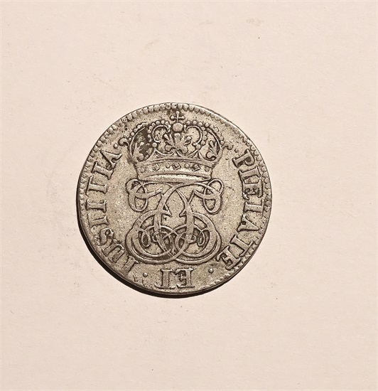 Norge 1 mark 1687 kv. 1+