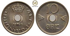 10 øre 1926 Haakon VII. Kv.0