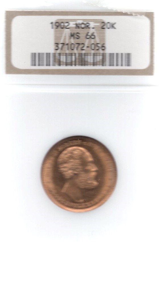 20 kroner 1902 Oscar II. Kv.0