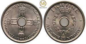 1 krone 1950 Haakon VII. Kv.0