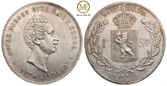 Speciedaler 1848 Oscar I. Kv.0
