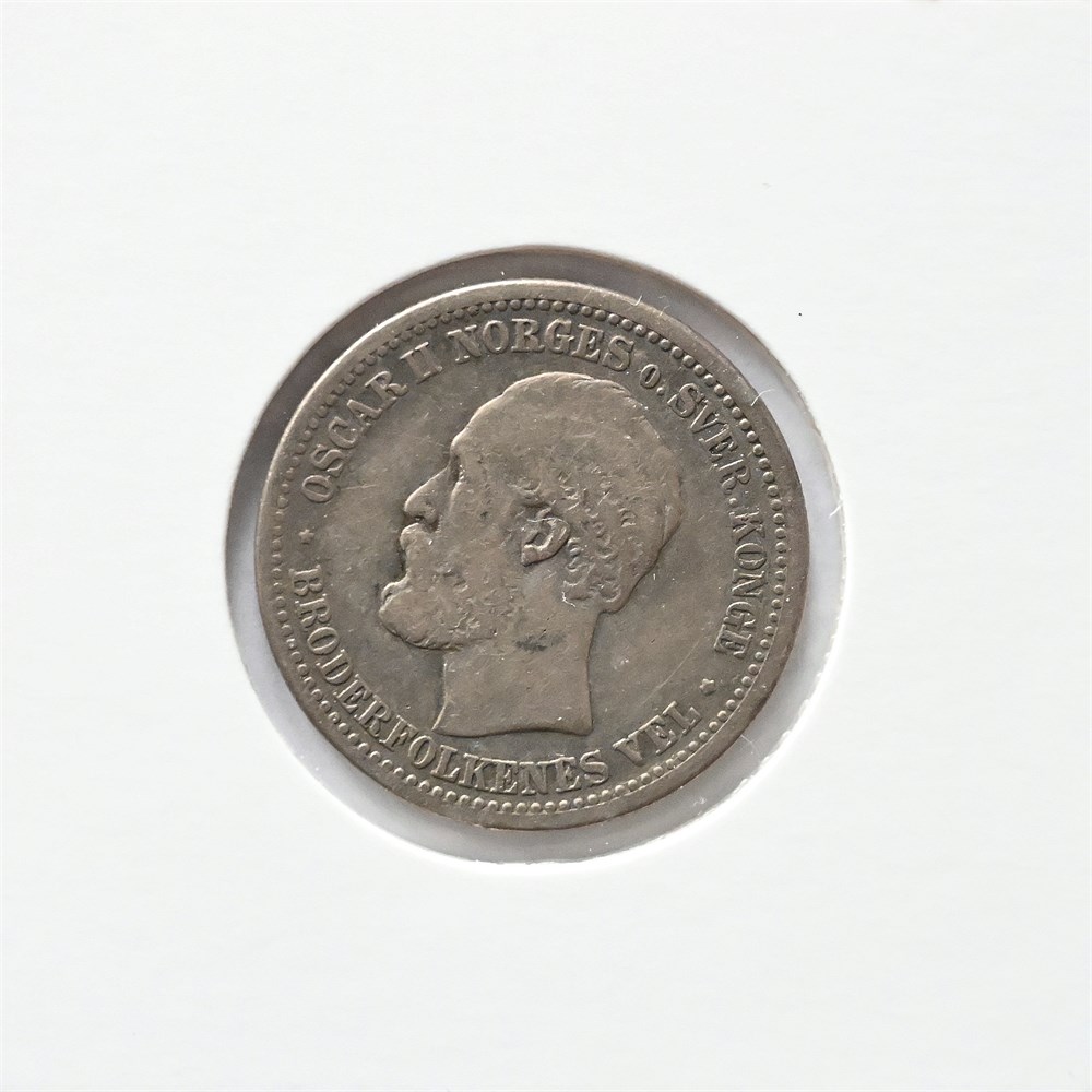 Norge 1 krone/30 skilling 1875 kv. 1/1-