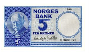 5 kroner 1960 H