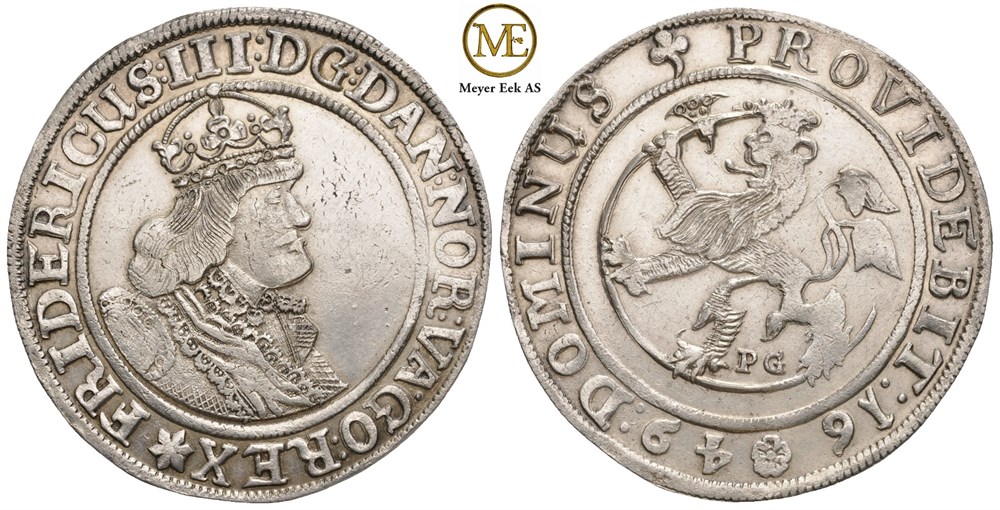 Speciedaler 1649 Frederik III. Kv.1+