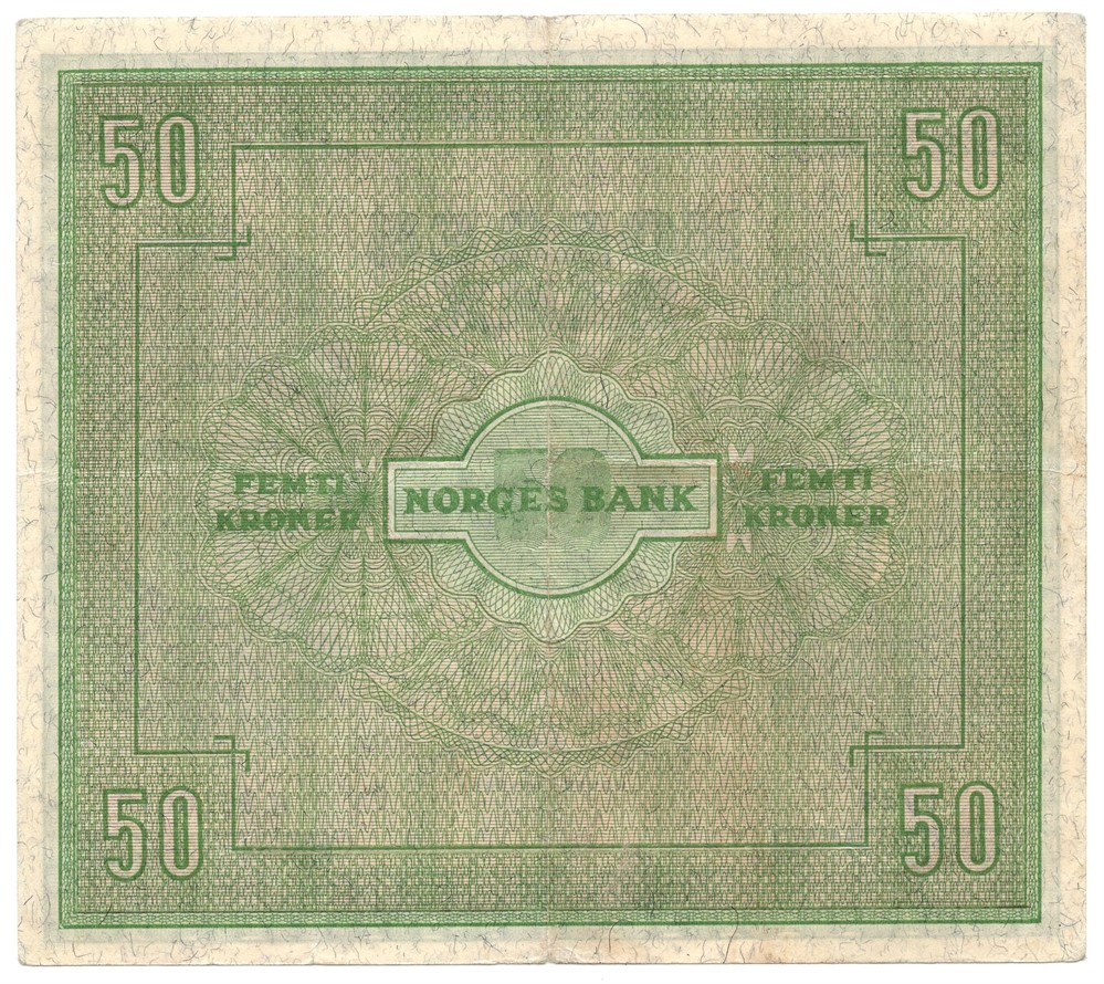 50 kroner 1949 B.3616619. Kv.1+