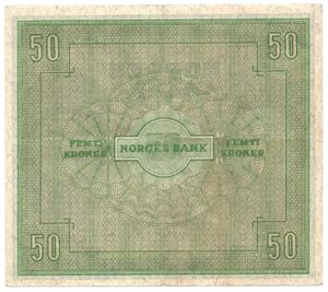 50 kroner 1949 B.3616619. Kv.1+