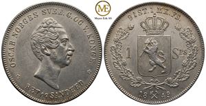 Speciedaler 1849 Oscar I. Kv.0/01